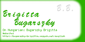 brigitta bugarszky business card